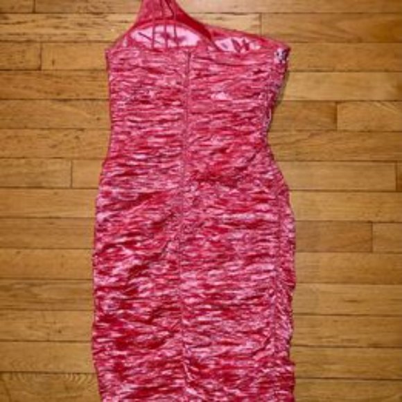 Daisy Women's One-Shoulder Ruched Cocktail Dress - Picture 4 of 5